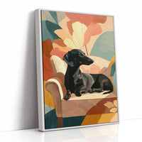 Hound Rests Where Blossoms Bloom
