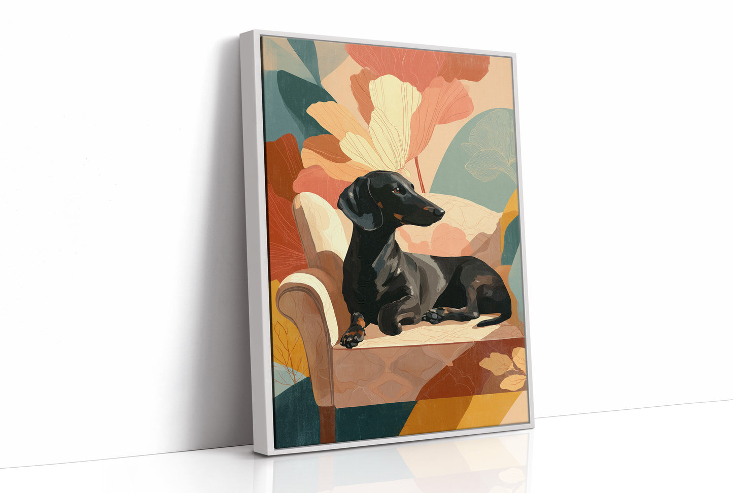 Hound Rests Where Blossoms Bloom