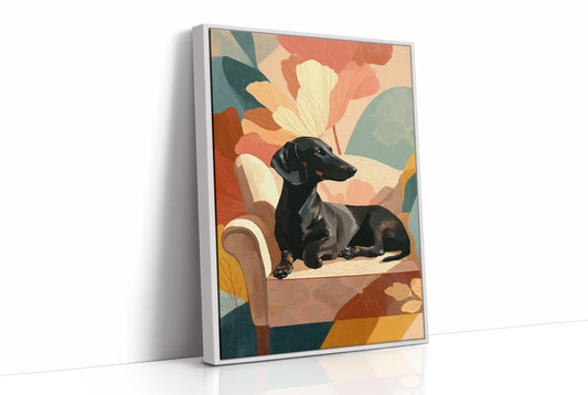 Hound Rests Where Blossoms Bloom