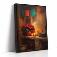 Candlelight Beneath Painted Banners