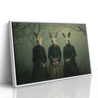 Woodland Sisters In Victorian Attire