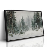 Snow Settles Among Silent Pines