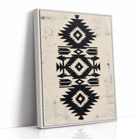 Distressed Black Aztec Arrow Medallion