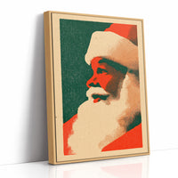 Santa in Profile, Halftone