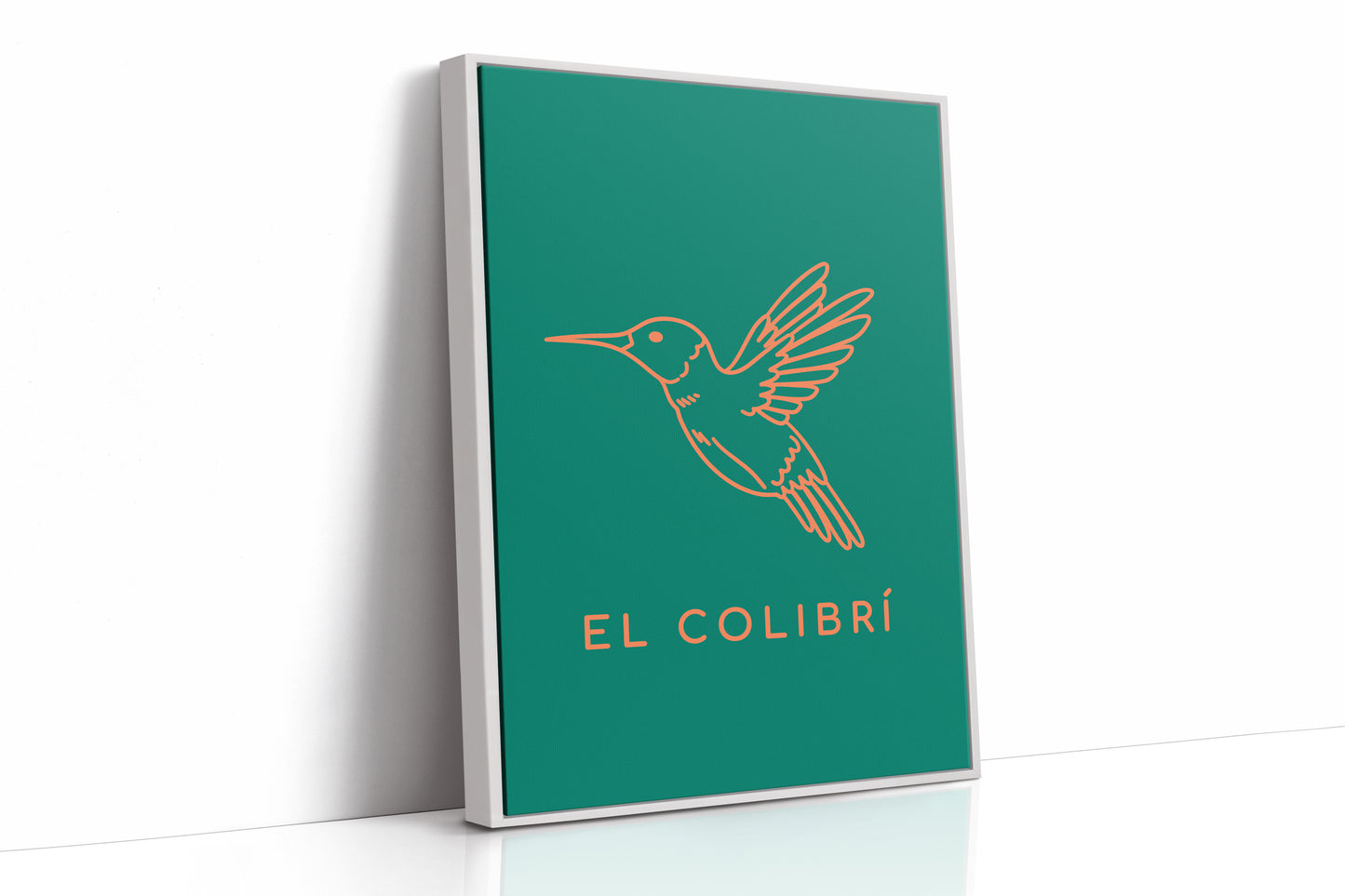 Coral Wings Dance Through Emerald Skies