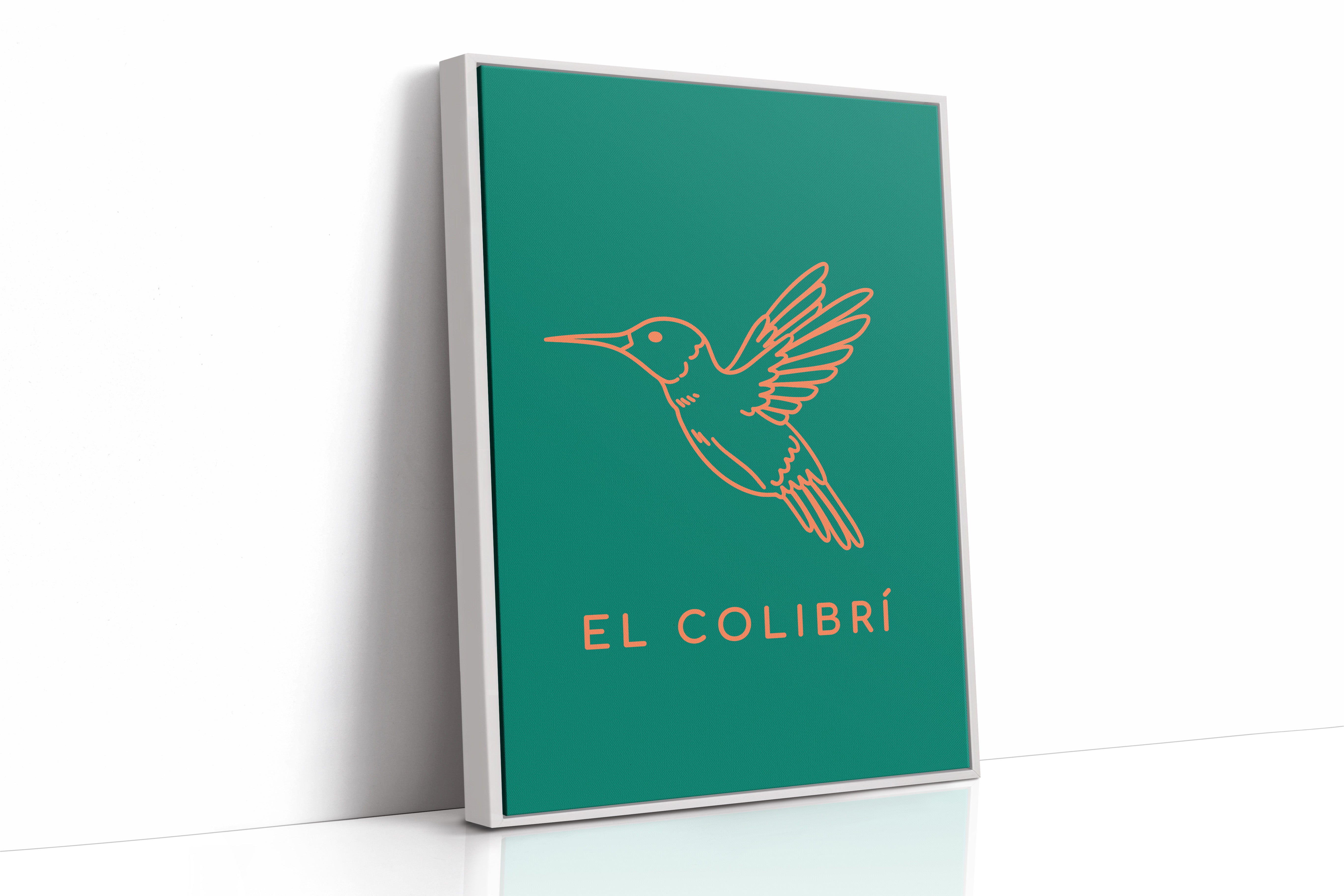 Coral Wings Dance Through Emerald Skies