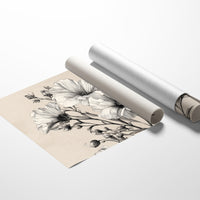 Cosmos Blooms In Graphite Grace