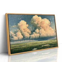 Peach Cloud Over the Marsh