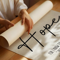 Promises Rest On Wooden Tables