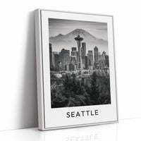 Space Needle, Mountain Backdrop