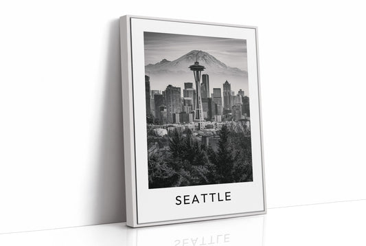Space Needle, Mountain Backdrop