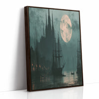 Moon Over the Old Harbor