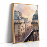 Evening Light Over Paris Rooftops