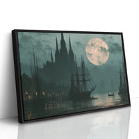 Moonrise Over The Old Harbor