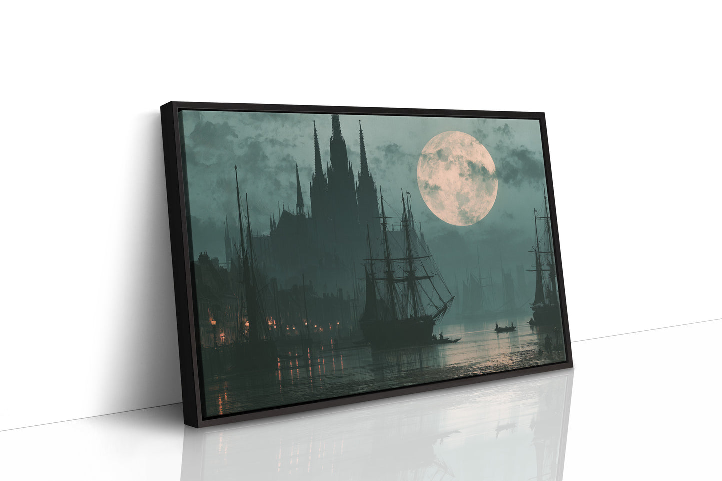 Moonrise Over The Old Harbor