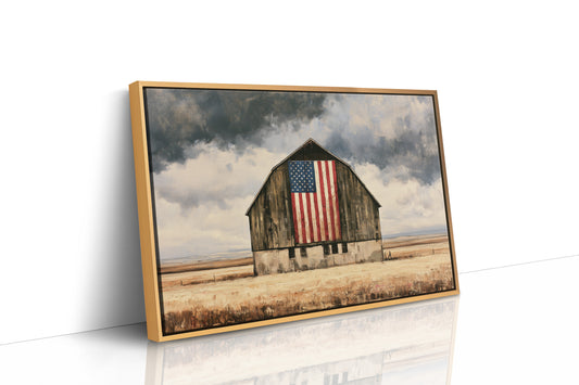 Old Glory in the Wheat Field