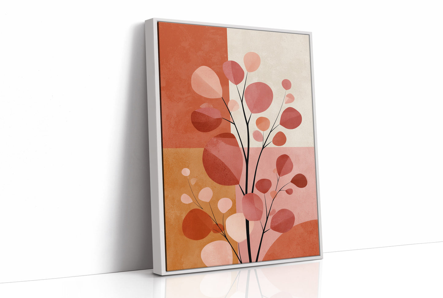 Branches Bloom In Coral Geometry