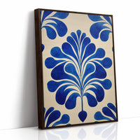 Indigo Petals Dance In Cream