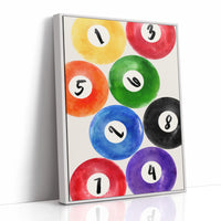 Lucky Numbers Dance In Watercolor