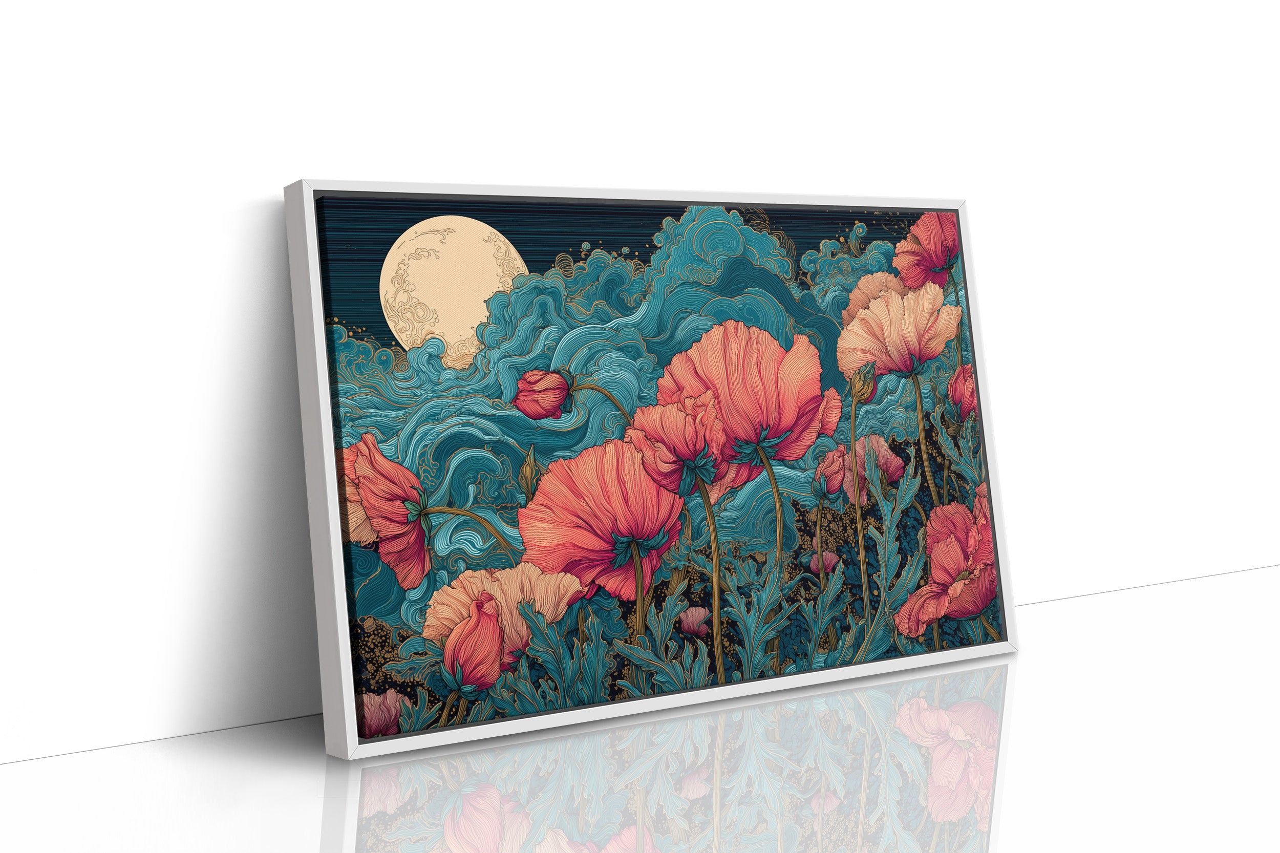 Coral Blooms Under Midnight Tide