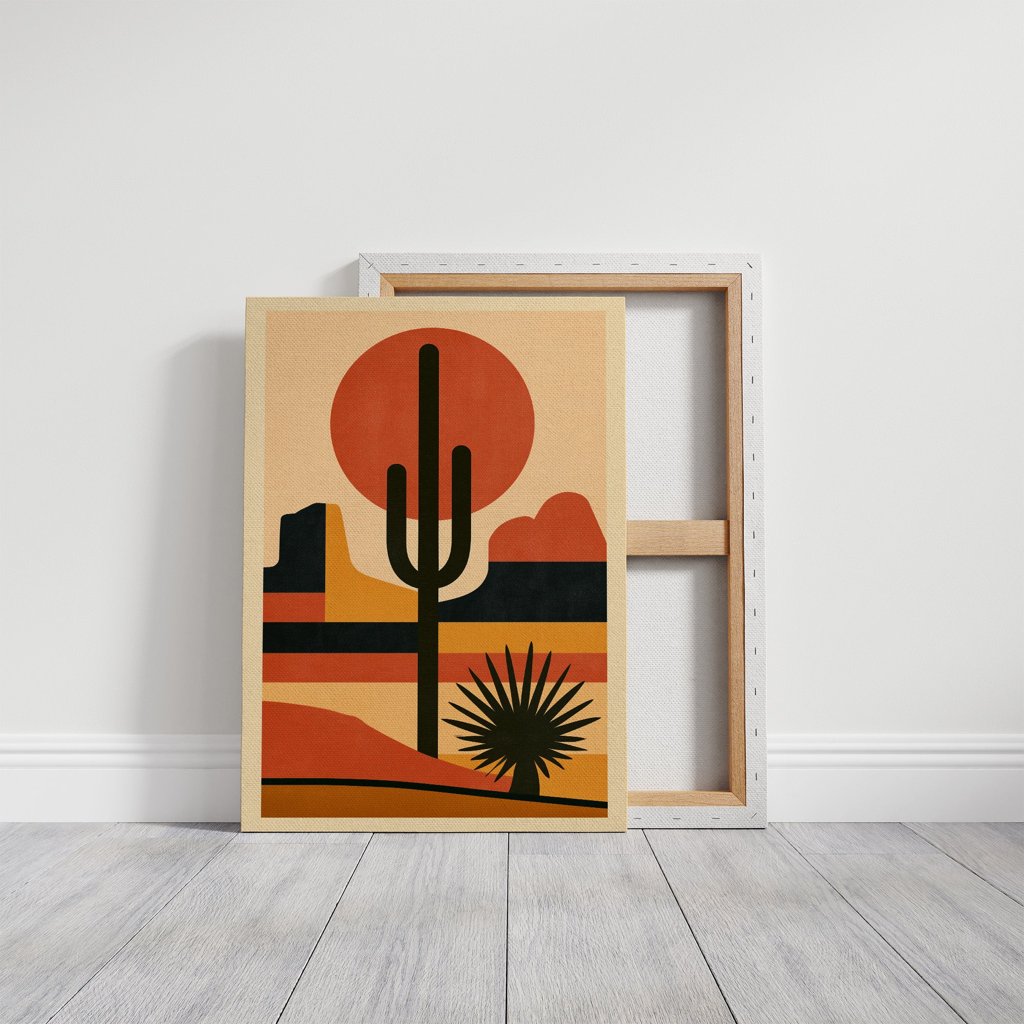 Southwest Sunset Saguaro Silhouette