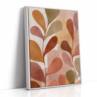 Terracotta Leaves Reach Toward Warmth