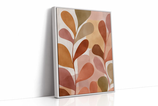 Terracotta Leaves Reach Toward Warmth