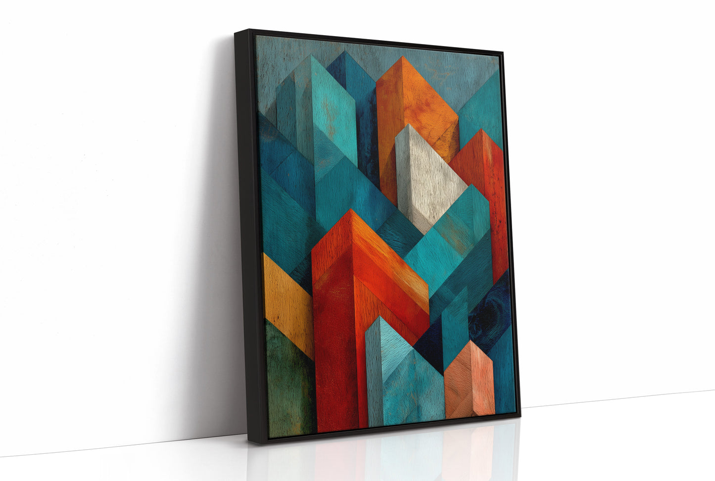 Faceted Peaks in Woodgrain
