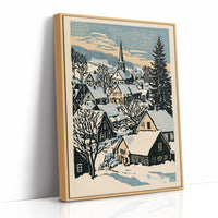 Snowbound Village Dusk