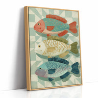 Three Fish In Summer Hues