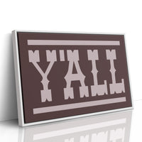 Y'all Western Type Print