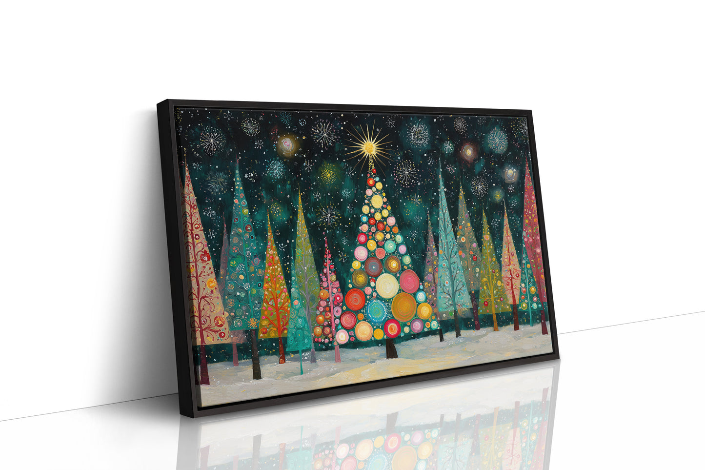 Winter Trees Catch Starlight's Song