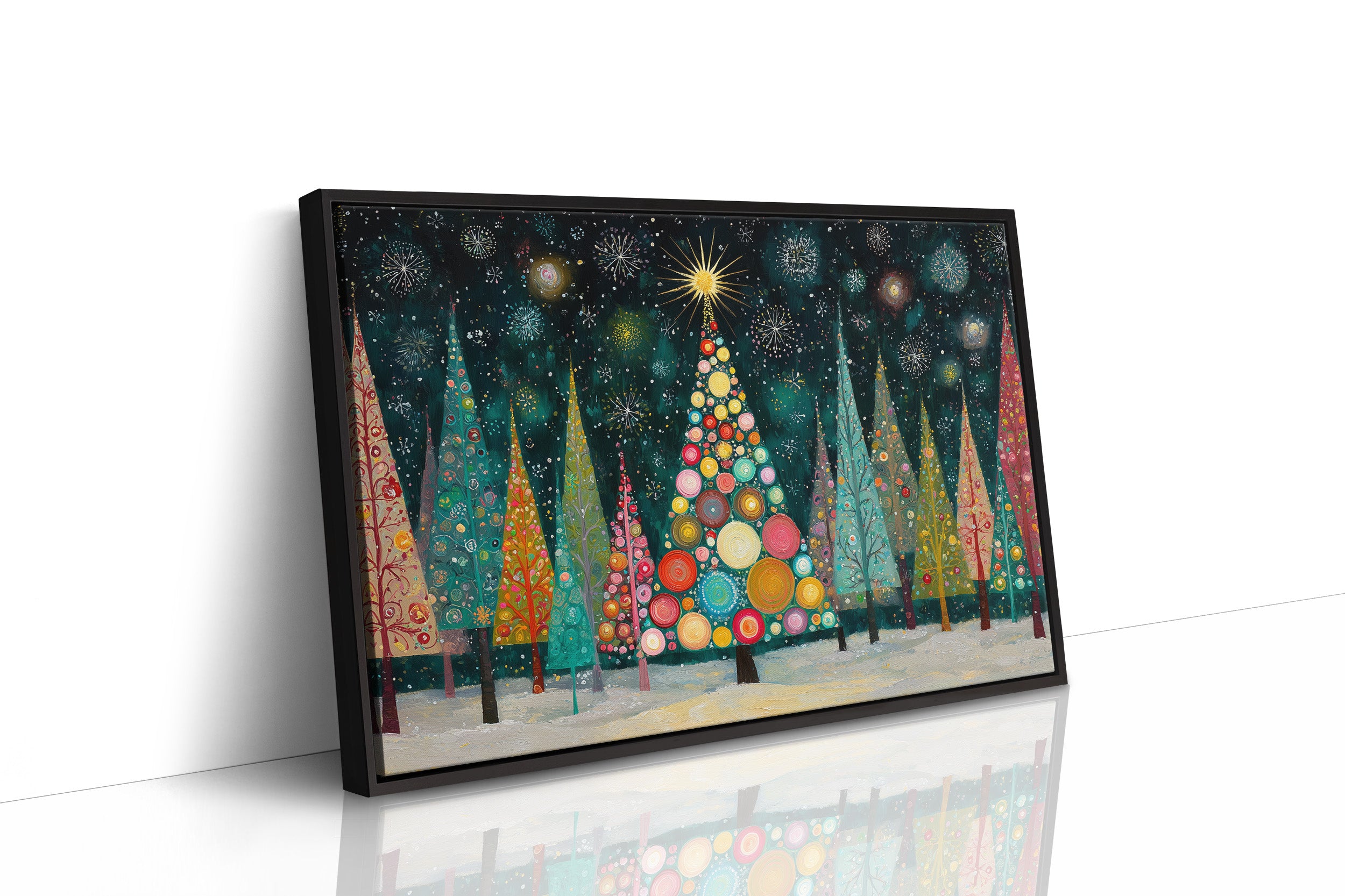 Winter Trees Catch Starlight's Song