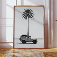 Palm Tree and Beach Cruiser Still Life