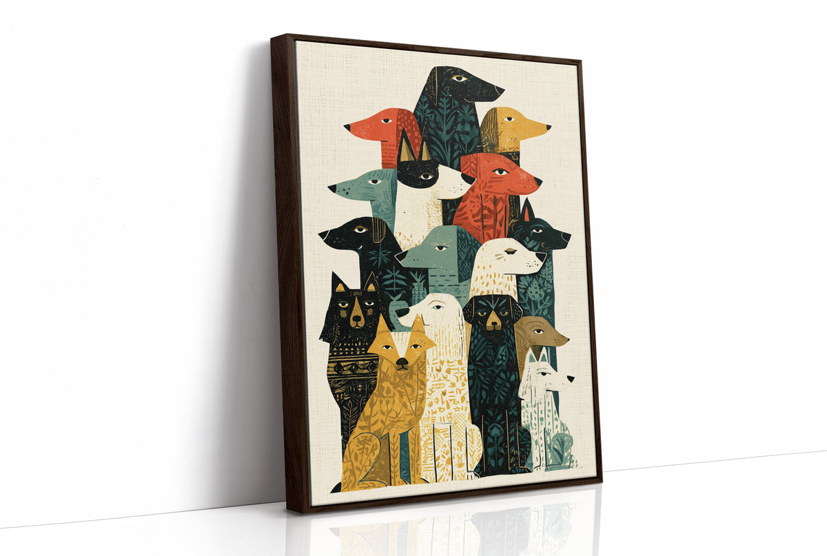 Dog Pack: A Folk Block-Print Chorus
