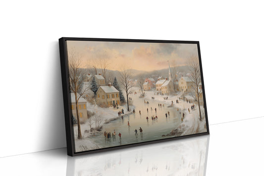 Winter Skaters Paint Their Village Story