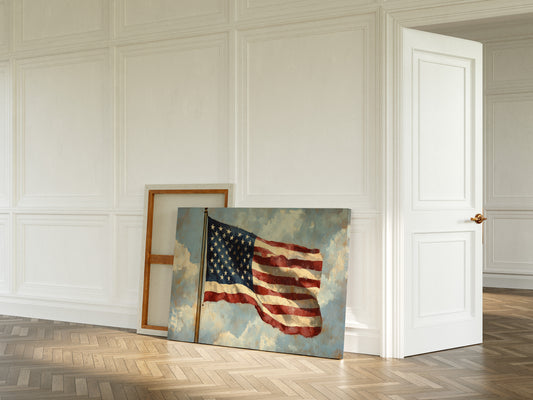 Liberty's Colors Dance Above Summer Clouds