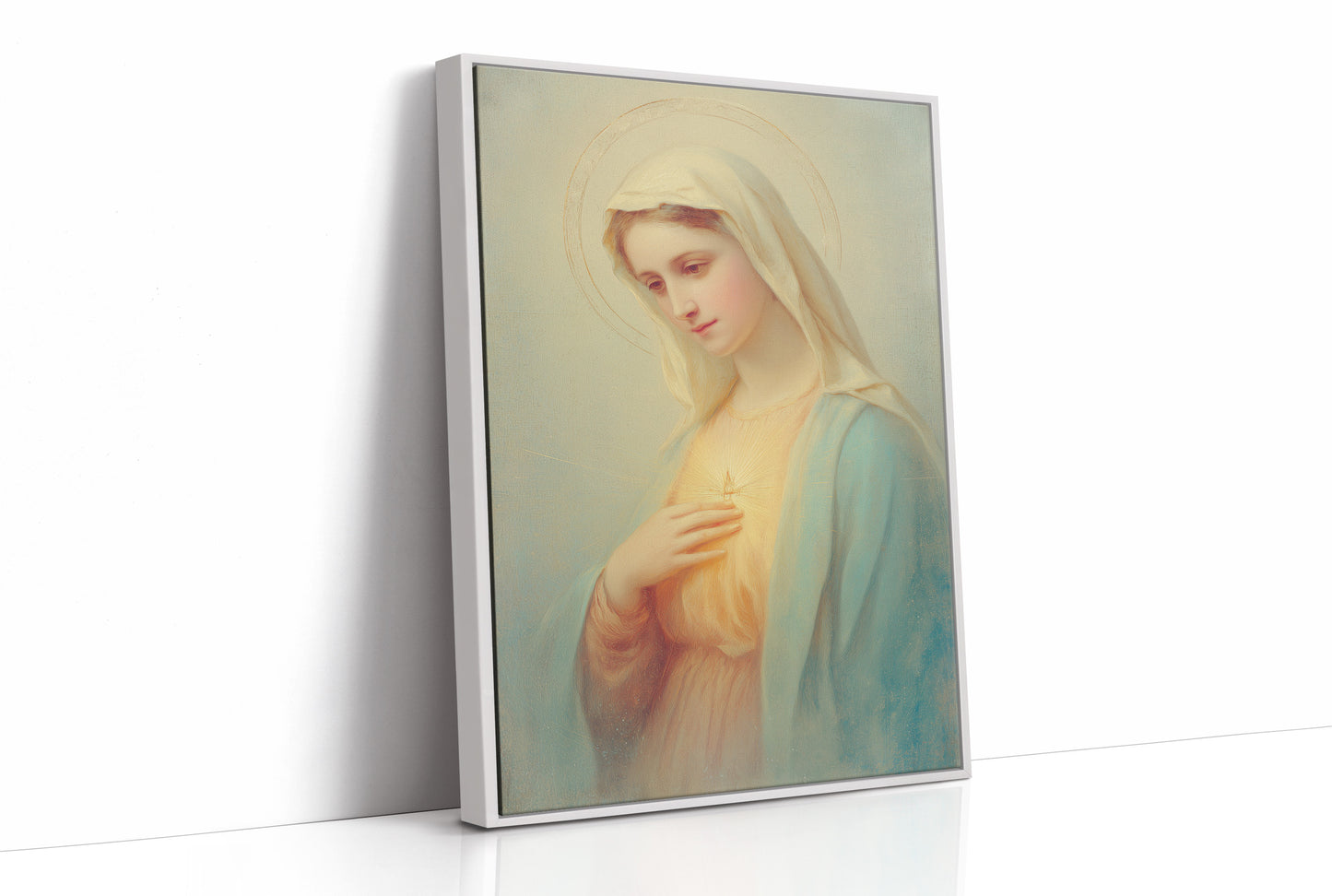Ethereal Radiance in Gentle Devotion