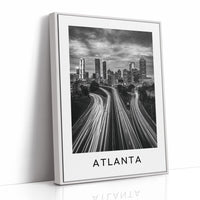 Light Trails Into Downtown
