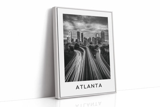 Light Trails Into Downtown