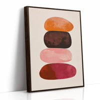 Sunset Stones Stack In Silence