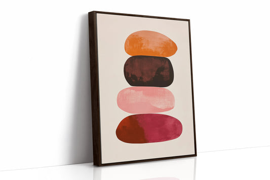 Sunset Stones Stack In Silence