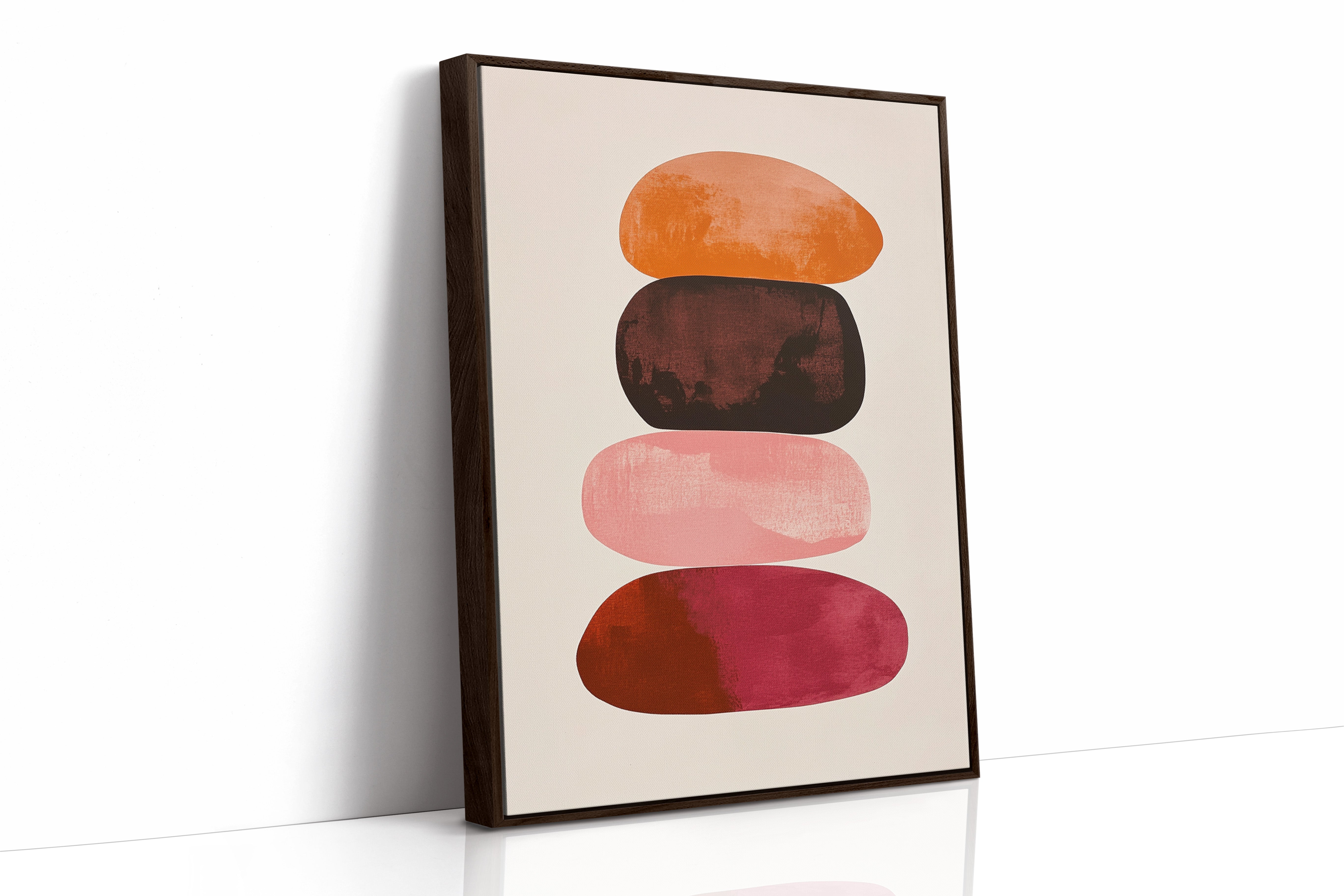 Sunset Stones Stack In Silence