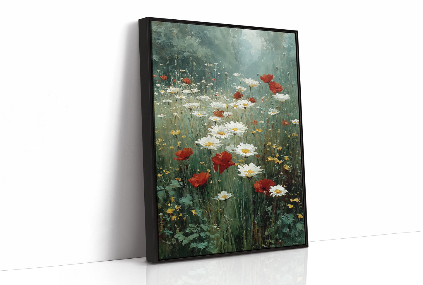 Daisies in the Morning Fog