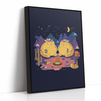 Campfire Croaks Under Moonlight