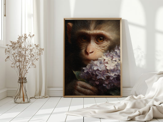 Innocence Cradled By Blooms