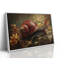 Crimson Shell Among Autumn Blooms