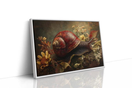 Crimson Shell Among Autumn Blooms