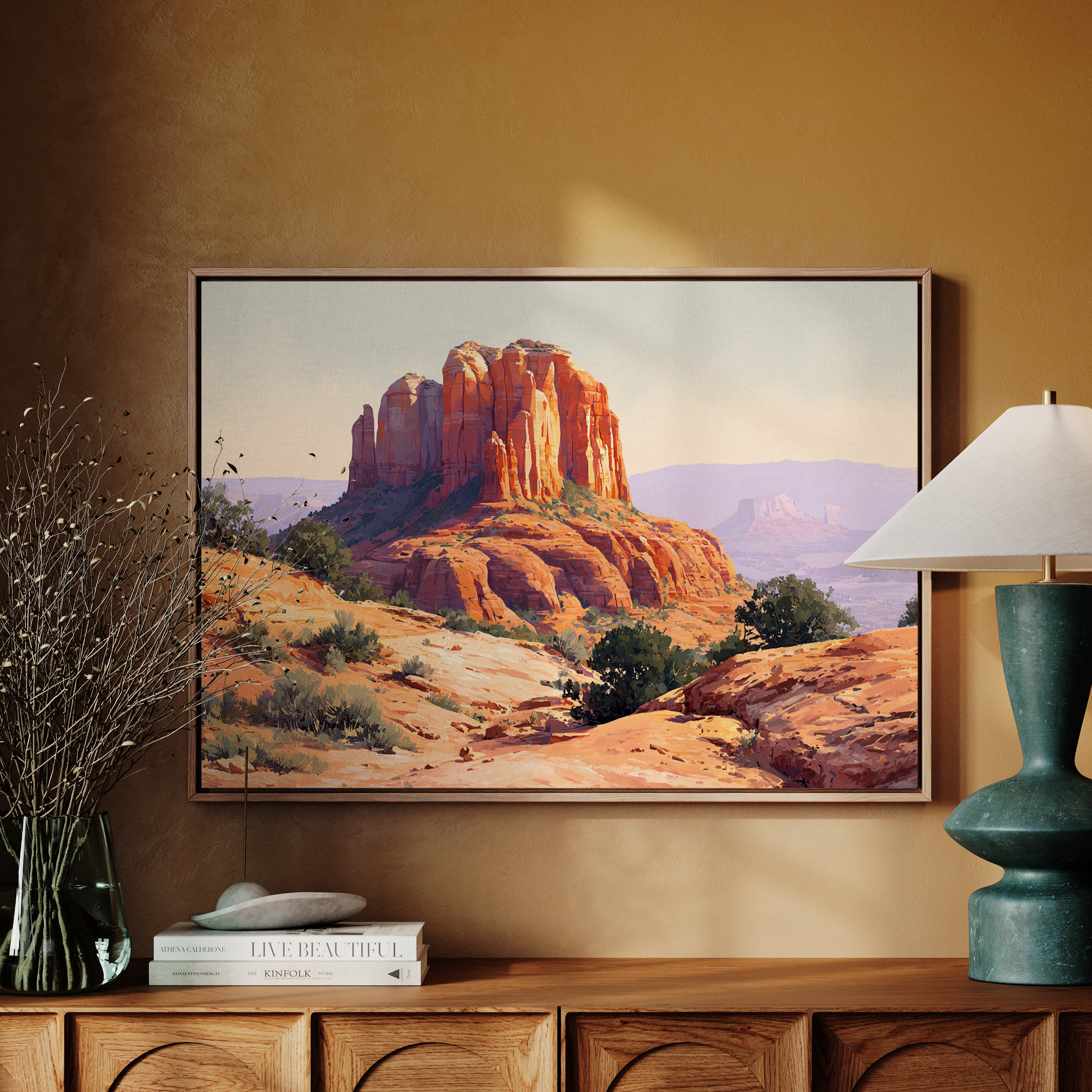 Sandstone Giants Guard Desert Dawn