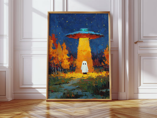 Ethereal Encounter Under Alien Light